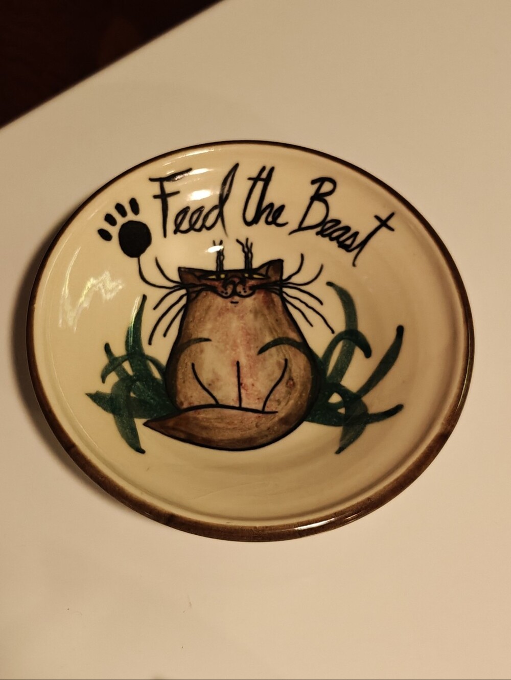 Handmade Cat Food Bowl